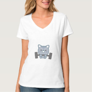 niedliches Fitnessstudio Katzengymnastik T-Shirt