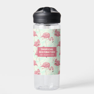 Niedliches Flamingo-Muster, benutzerdefinierter Te Trinkflasche