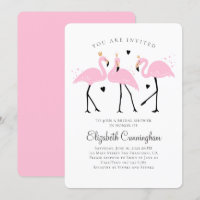 Niedliches Flamingo-Princess-Brautparty