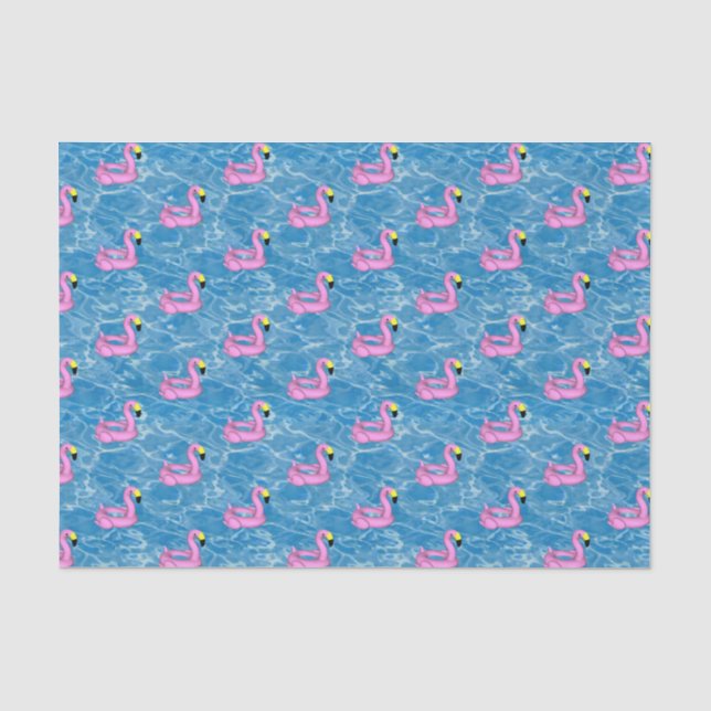 Niedliches Flamingos-Spielzeug Seidenpapier (Vorderseite)