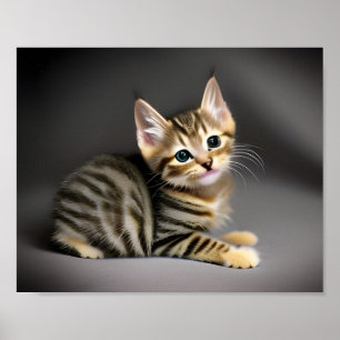 Niedliches Flauschenbaby Poster
