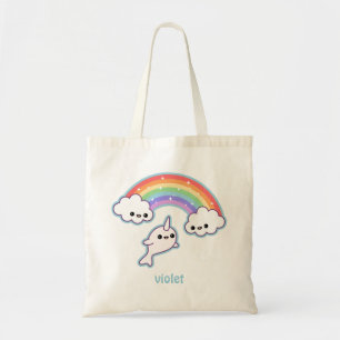 Niedliches fliegendes Narwhal Tragetasche
