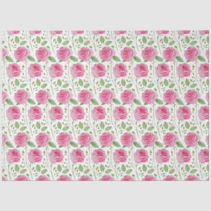 Niedliches, florales/Rose wiederholendes Muster Seidenpapier