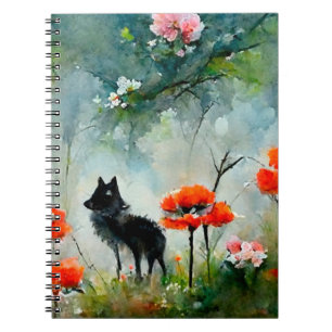 Niedliches florales Wildtier-Foto Notizblock