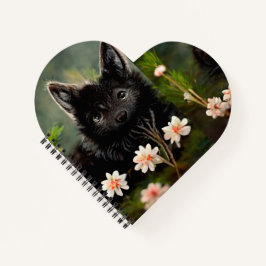 Niedliches florales Wildtierheft Notizbuch