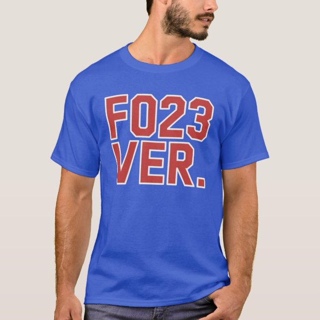 Niedliches Fo23ver Trendy Number Baseball Team Spo T-Shirt (Vorderseite)