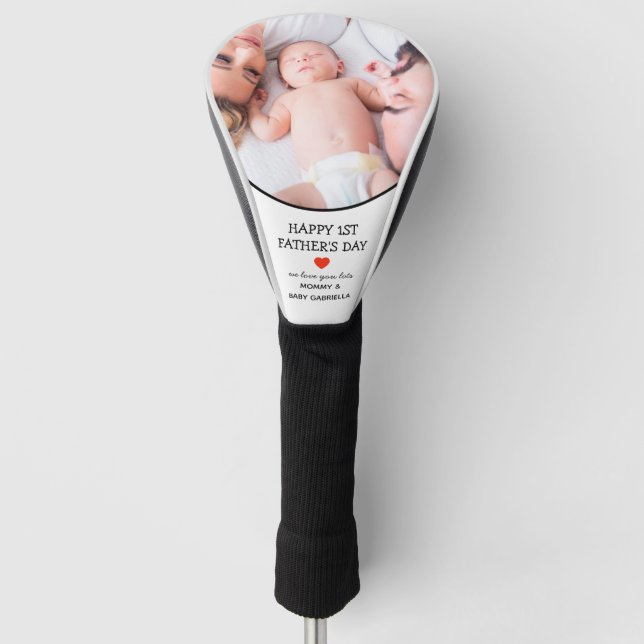 Niedliches Foto des Ersten Vaters Golf Headcover (Vorderseite)