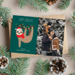 Niedliches Foto Feiertagskarte<br><div class="desc">Niedliche Weihnachtsschlampe personalisierte Fotokarten.</div>