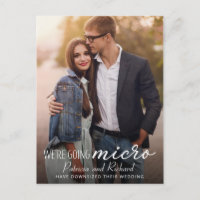 Niedliches Foto für die Verkündung von Hochzeiten