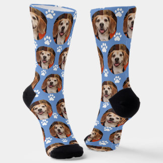 Niedliches Foto für Haustiere und Drucke für Katze Socken