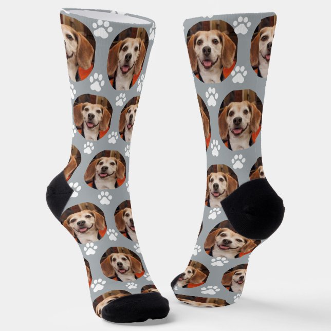 Niedliches Foto für Haustiere und Drucke Katze, gr Socken (Gewinkelt)