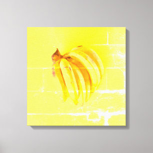 niedliches Foto "Gelbe Banane". Jetzt kaufen Leinwanddruck