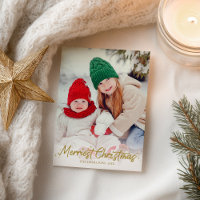 Niedliches Foto Happy Holidays Snowflake Weihnacht
