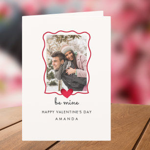 Niedliches Foto Herzmuskel Ehefrau Valentine Karte