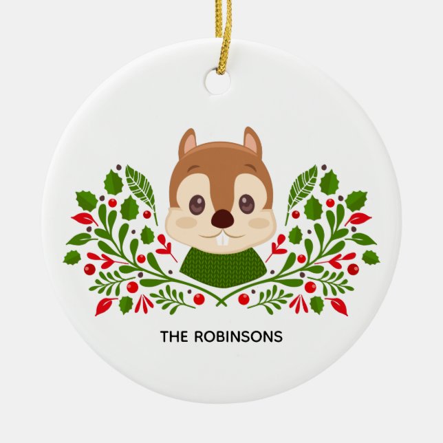 Niedliches Foto Keramik Ornament (Vorne)