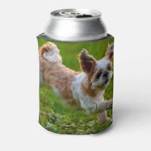 Niedliches Foto mit Shih Tzu Dog Dosenkühler