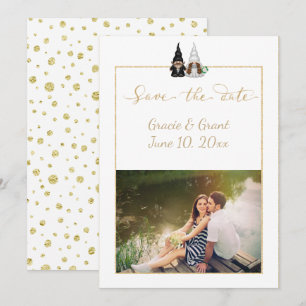 Niedliches Foto Save the Date-Karte Date