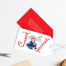 Niedliches Foto Weihnachten Freude Typografie Cust