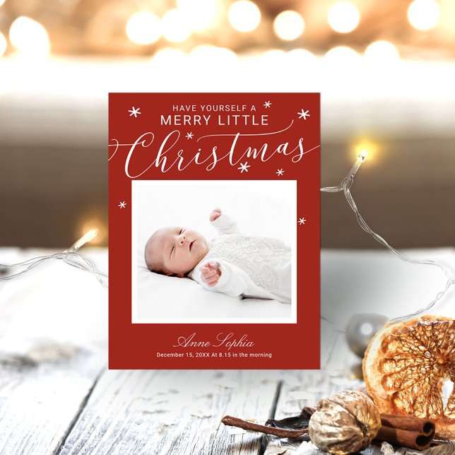 Niedliches Foto Weihnachten Geburtserklärung (Von Creator hochgeladen)
