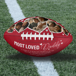 Niedliches Foto zum Daddy Vathers Day Football