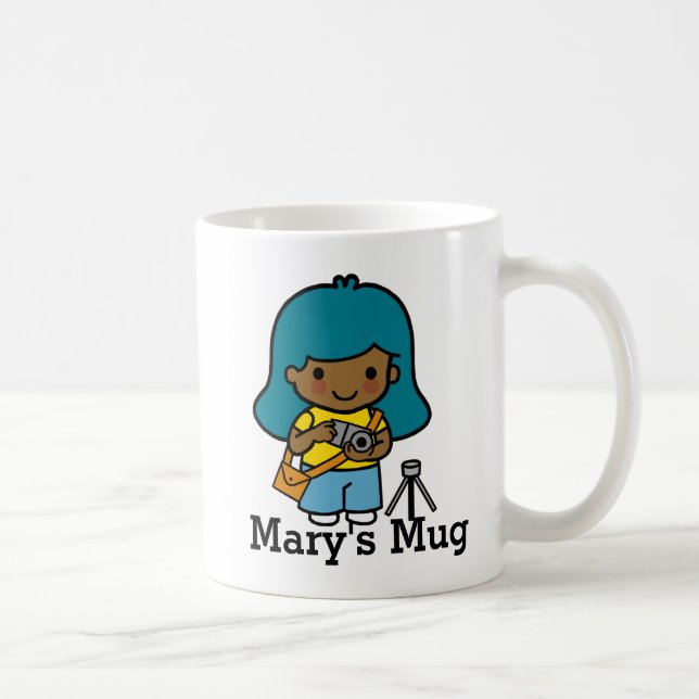 Niedliches Fotograf / Foto Journalist Kaffeetasse (Rechts)