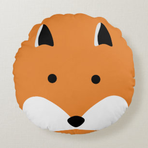 Niedliches Fox-Gesichts-Kissen Rundes Kissen