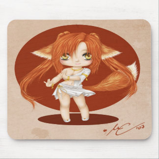 Niedliches Fox-Mädchen Mousepad