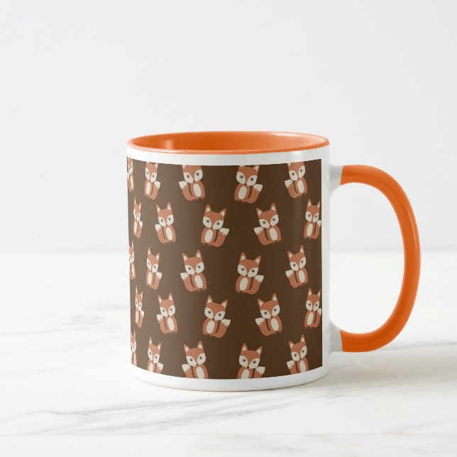 Niedliches Fox-Muster Tasse (Rechts)