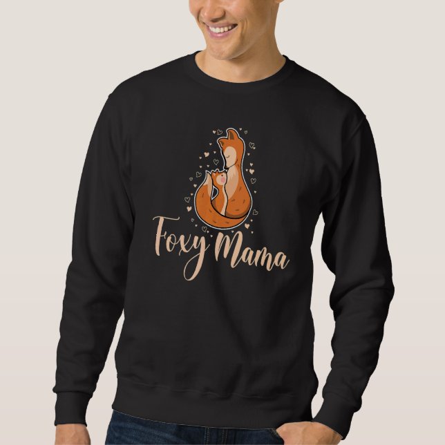 Niedliches Foxy-Mama-Girl-Tier für Frauen Fox 1 Sweatshirt (Vorderseite)