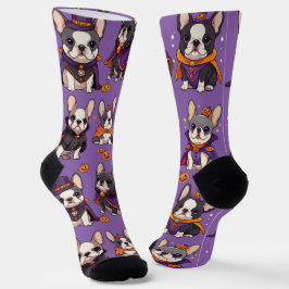 Niedliches Französisch-Bulldog-Halbkugel Socken