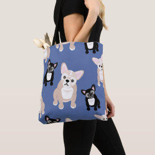 Niedliches französisches Bulldog-Frenchies-Muster Tasche