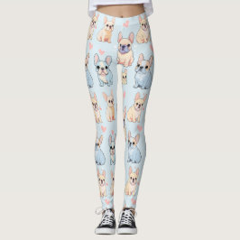 Niedliches französisches Bulldog-Muster Leggings