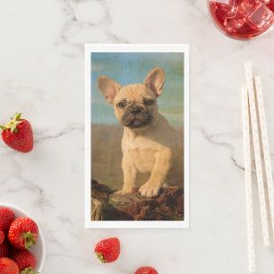Niedliches Französisches Bulldog Welpe - Funny Do Serviette
