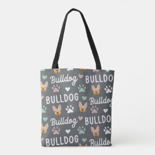 Niedliches französisches Bulldow-Druckdesign Tasche