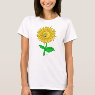 Niedliches Frauent-shirt Sun-Blume T-Shirt