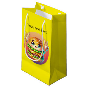 Niedliches Friedenszeichen Hamburger hinzufügen Kleine Geschenktüte