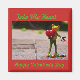 NIEDLICHES FROGHOLZHERZ MAGNET