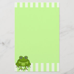 Niedliches Frosch-Briefpapier Briefpapier