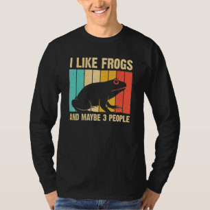 Niedliches Froschdesign für Totenfrauen Amphibien T-Shirt