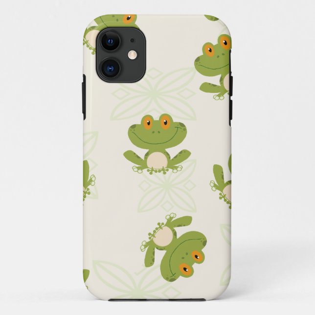 Niedliches Froschmuster Case-Mate iPhone Hülle (Rückseite)
