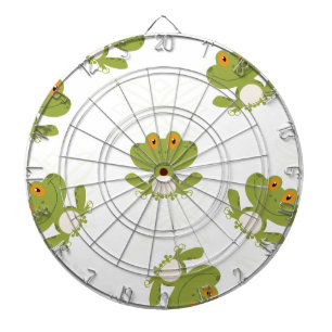 Niedliches Froschmuster Dartscheibe