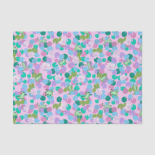 Niedliches Fröstkunstpapier mit rosa Hintergrund Seidenpapier