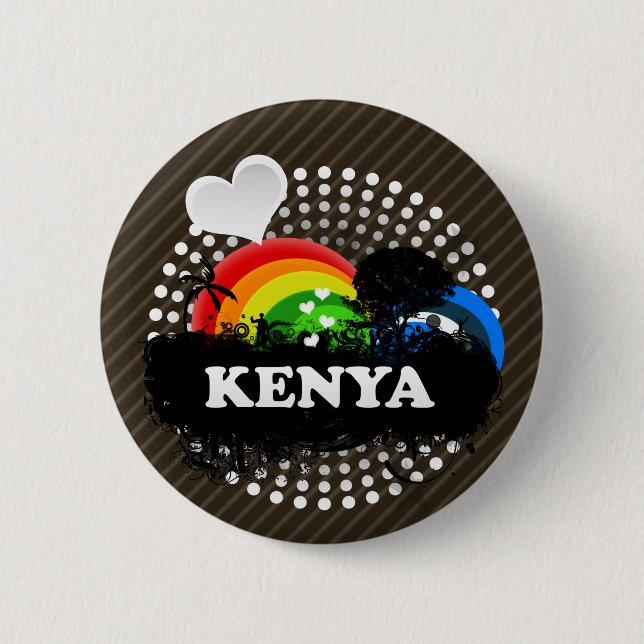 Niedliches fruchtiges Kenia Button (Vorderseite)