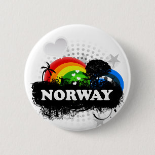 Niedliches fruchtiges Norwegen Button