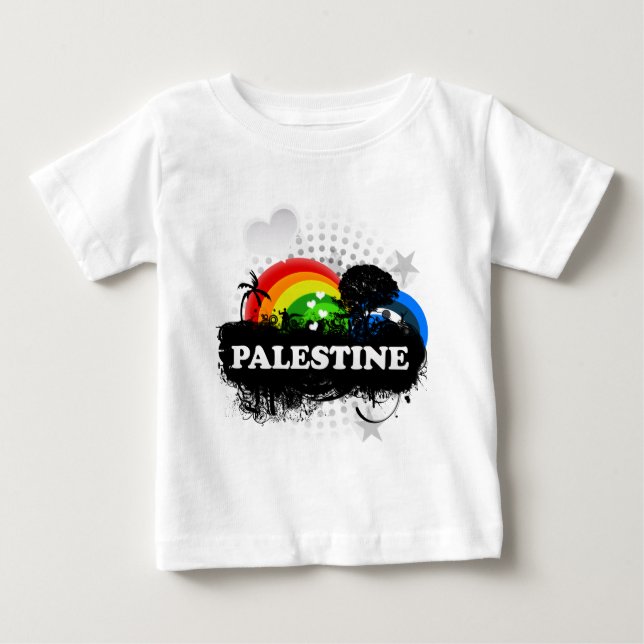 Niedliches fruchtiges Palästina Baby T-shirt (Vorderseite)