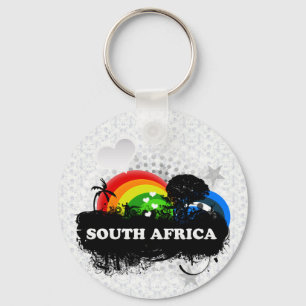 Niedliches fruchtiges Südafrika Schlüsselanhänger