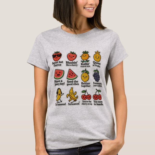 Niedliches Fruchtkleber-Bundle - Funny Summer T-Shirt (Vorderseite)
