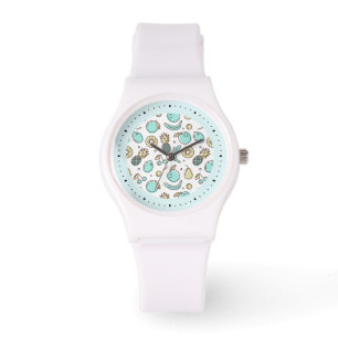 Niedliches Fruchtmuster Sommerliche Thema Armbanduhr