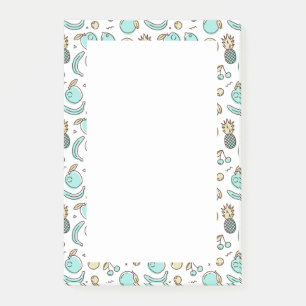 Niedliches Fruchtmuster Summerline Zeichnend Post-it Klebezettel