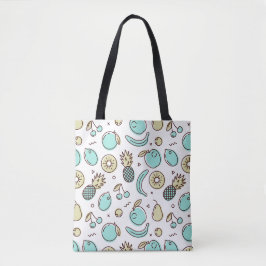 Niedliches Fruchtmuster Summerline Zeichnend Tasche